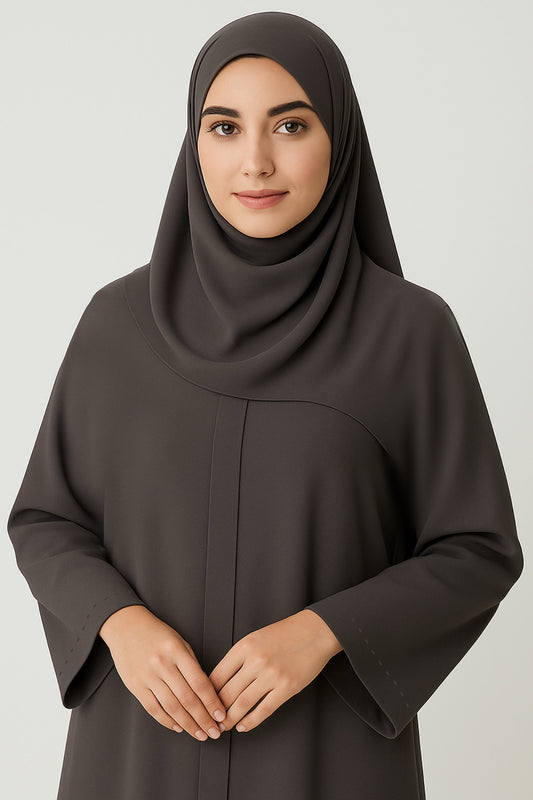 Abaya - Gray (Free Cap🎁)
