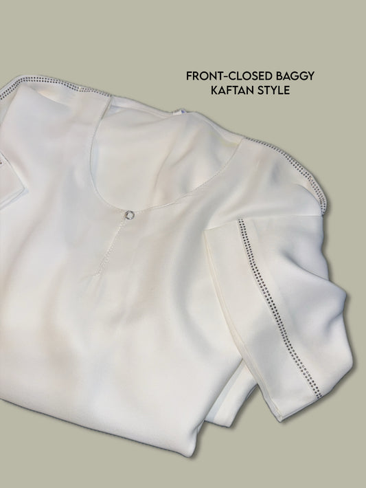 Kaftan - Off White (Free Hijab🎁)