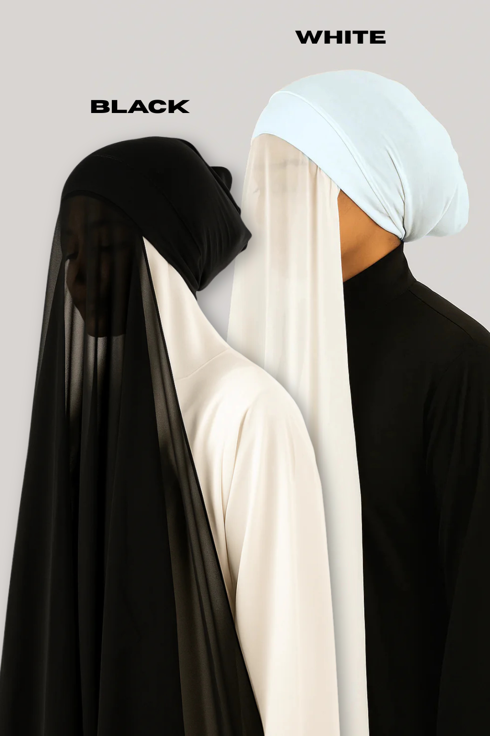 Hijab With Cap Attached