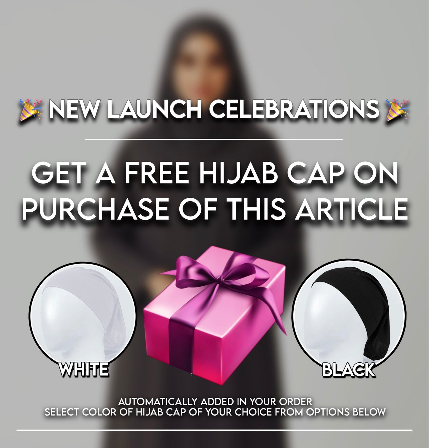 Abaya - Gray (Free Cap🎁)