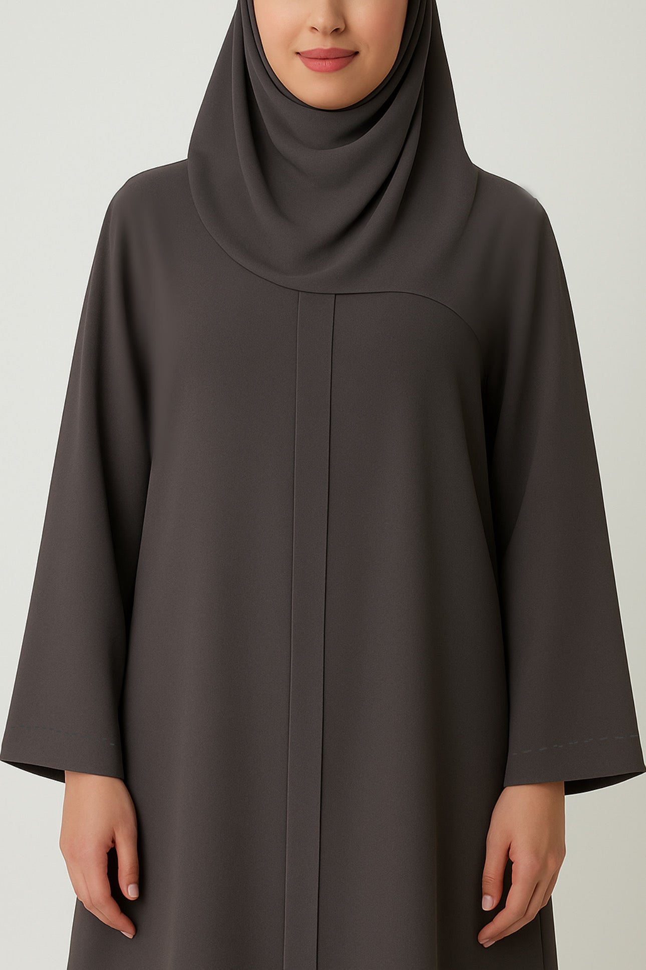 Abaya - Gray (Free Cap🎁)