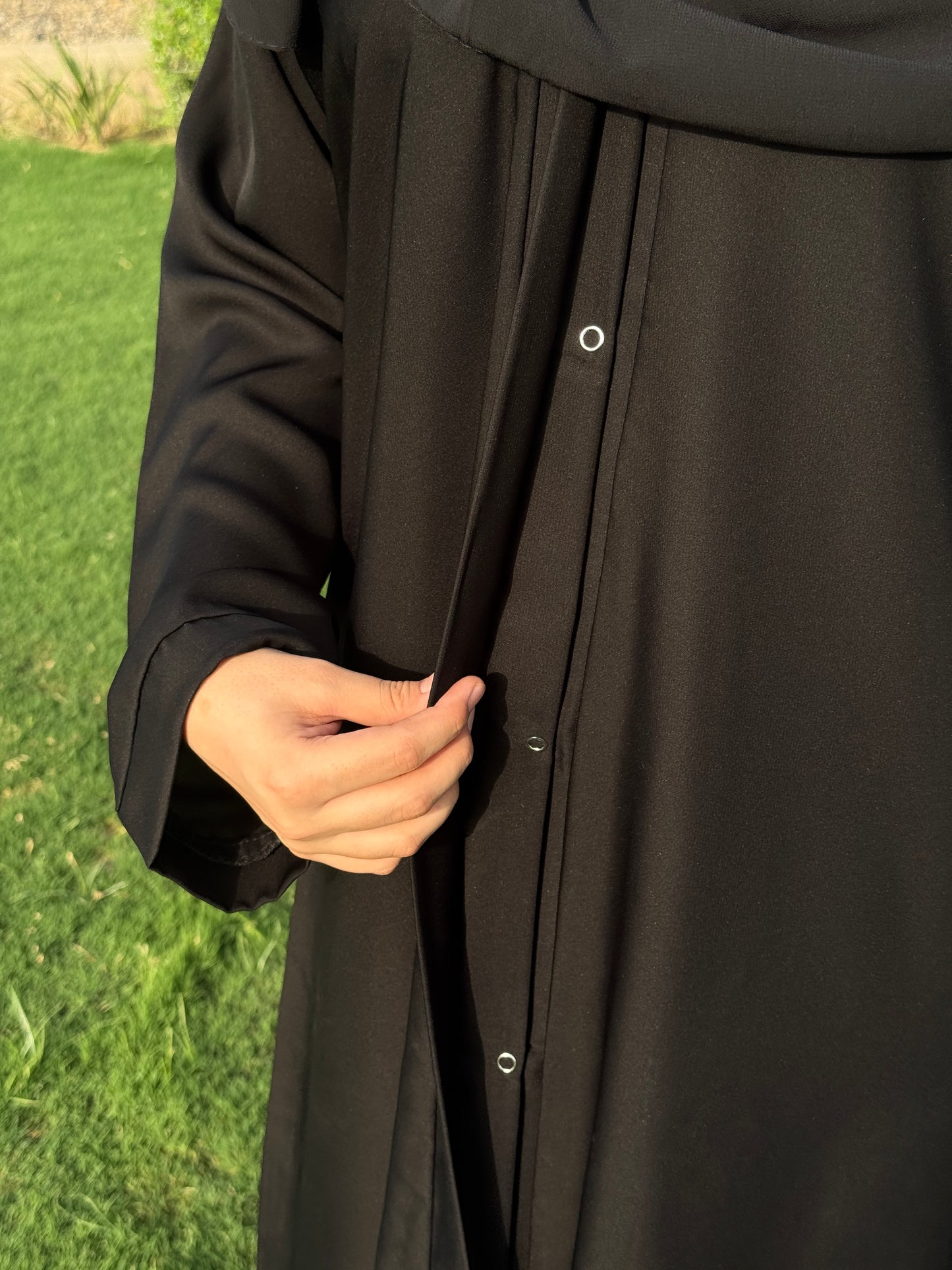 Abaya - Black with Hijab & Cap