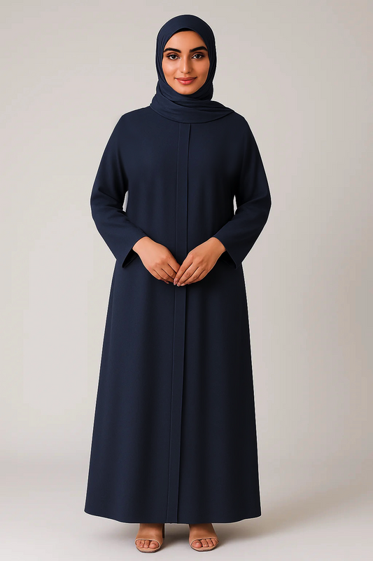 Abaya - Zinc with Hijab & Cap