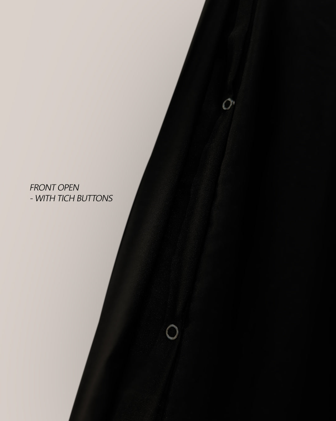 Abaya - Black with Hijab & Cap