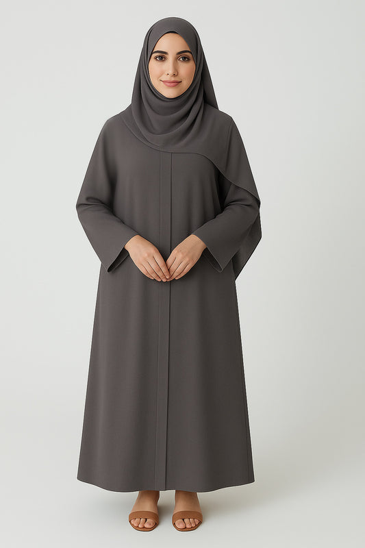 Abaya - Gray (Free Cap🎁)