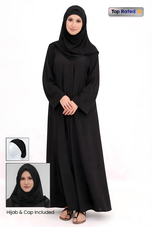 abaya black with hijab