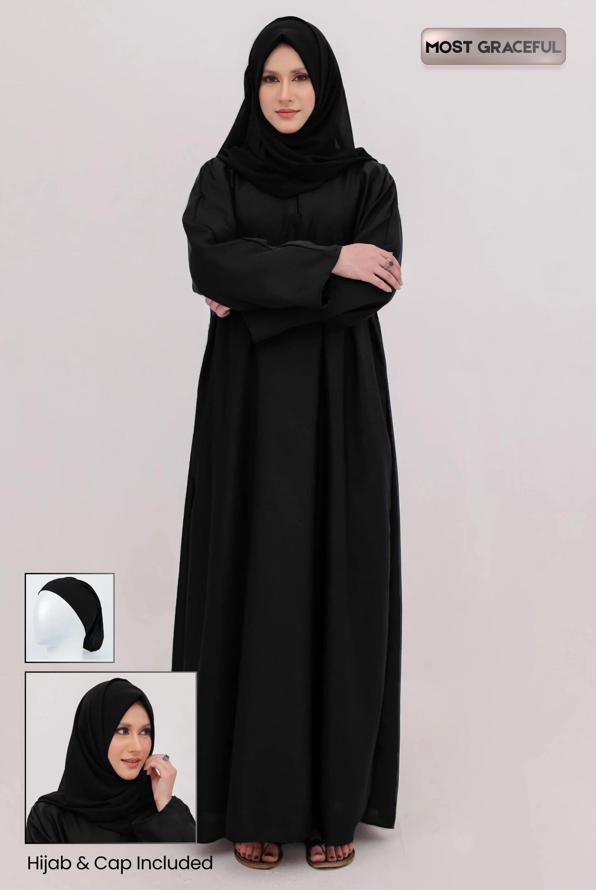 CLOSED ABAYA BLACK 