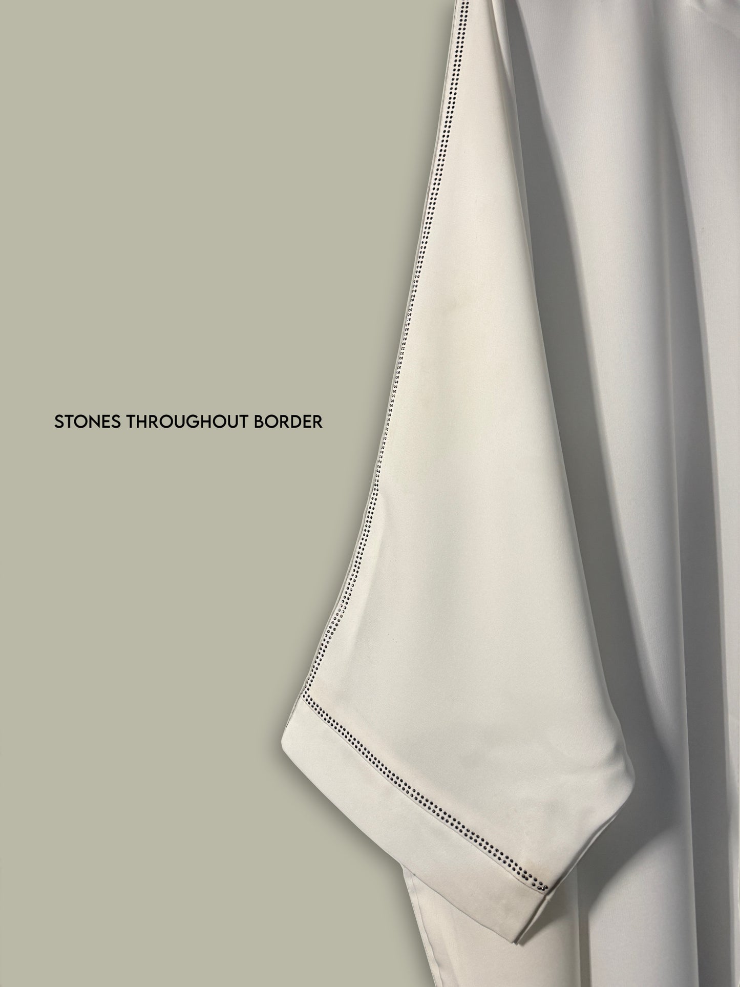 Kaftan with Stones - Off White