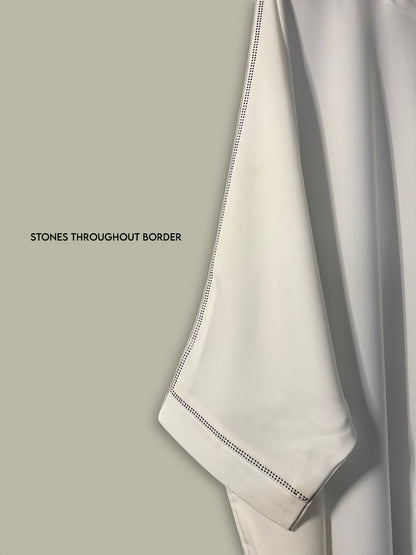 Kaftan with Stones - Off White
