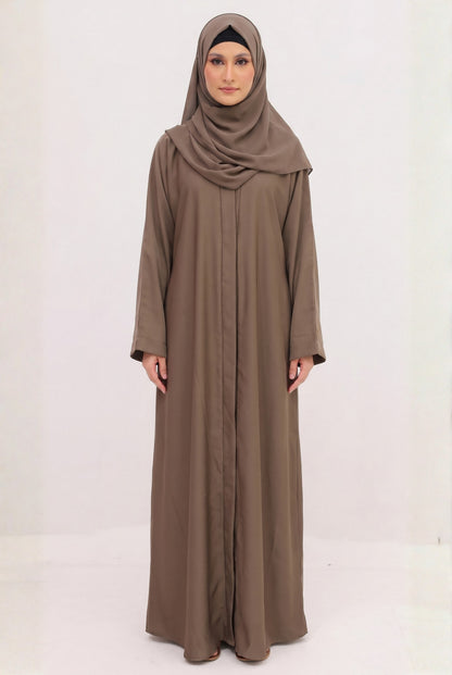 Abaya - Camel with Hijab & Cap
