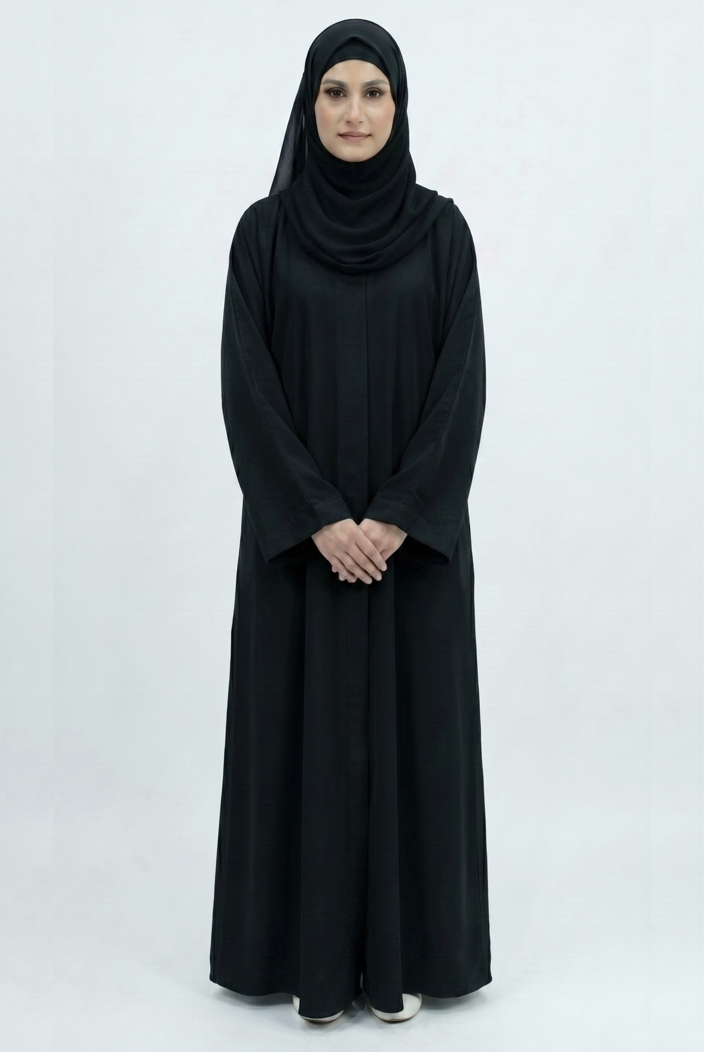 Abaya - Black with Hijab & Cap