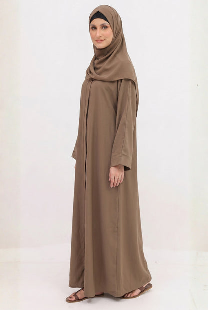 Abaya - Camel with Hijab & Cap