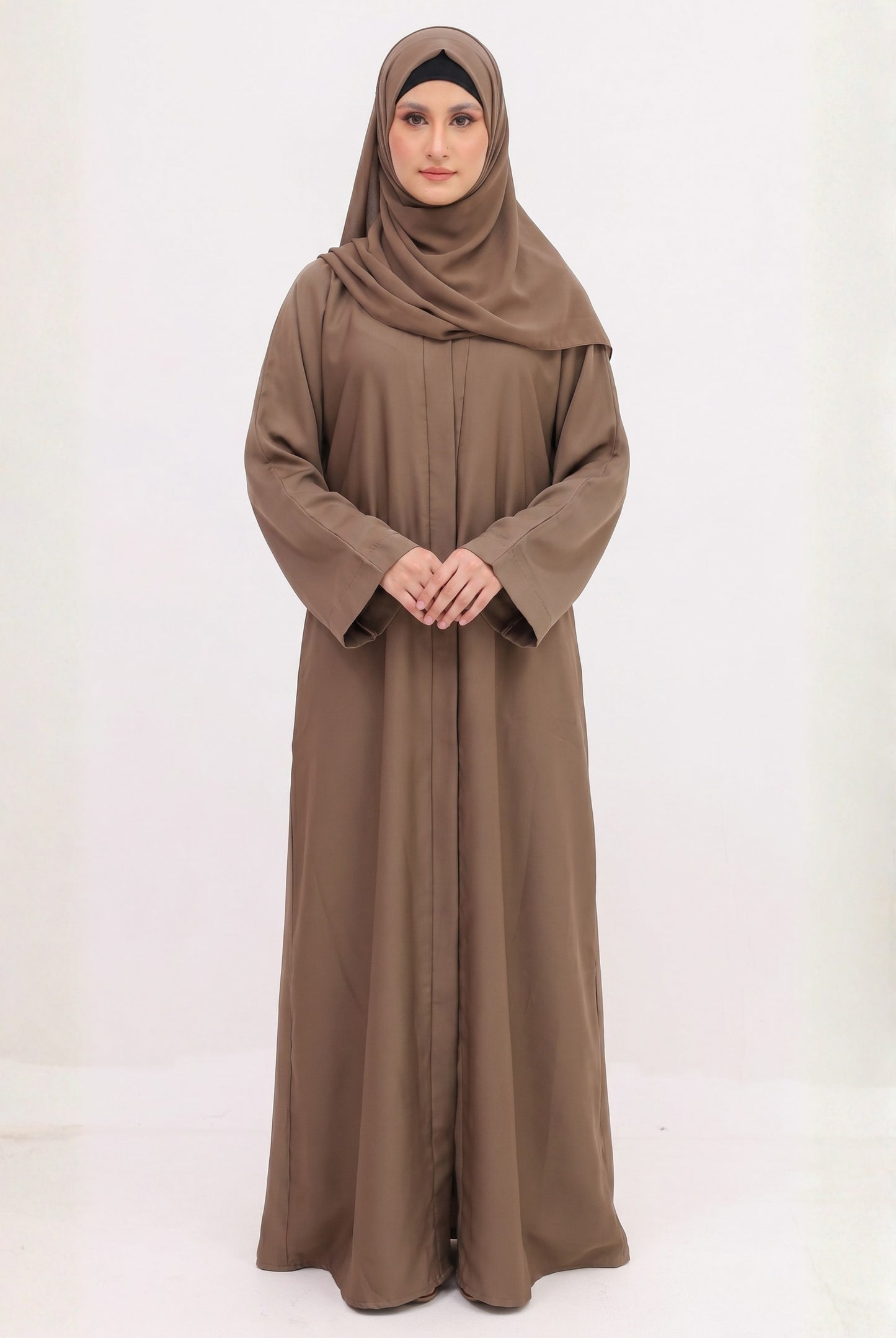 Abaya - Camel with Hijab & Cap