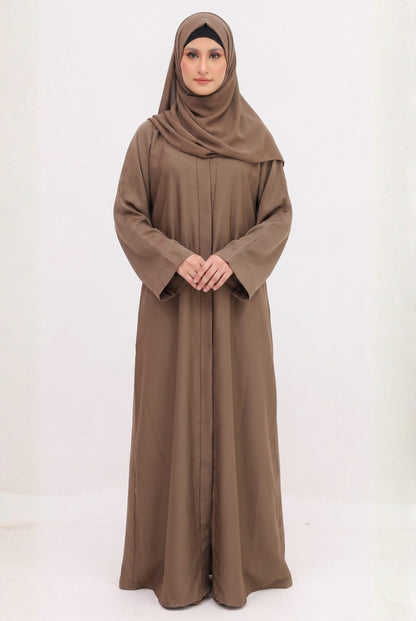 Abaya - Camel with Hijab & Cap