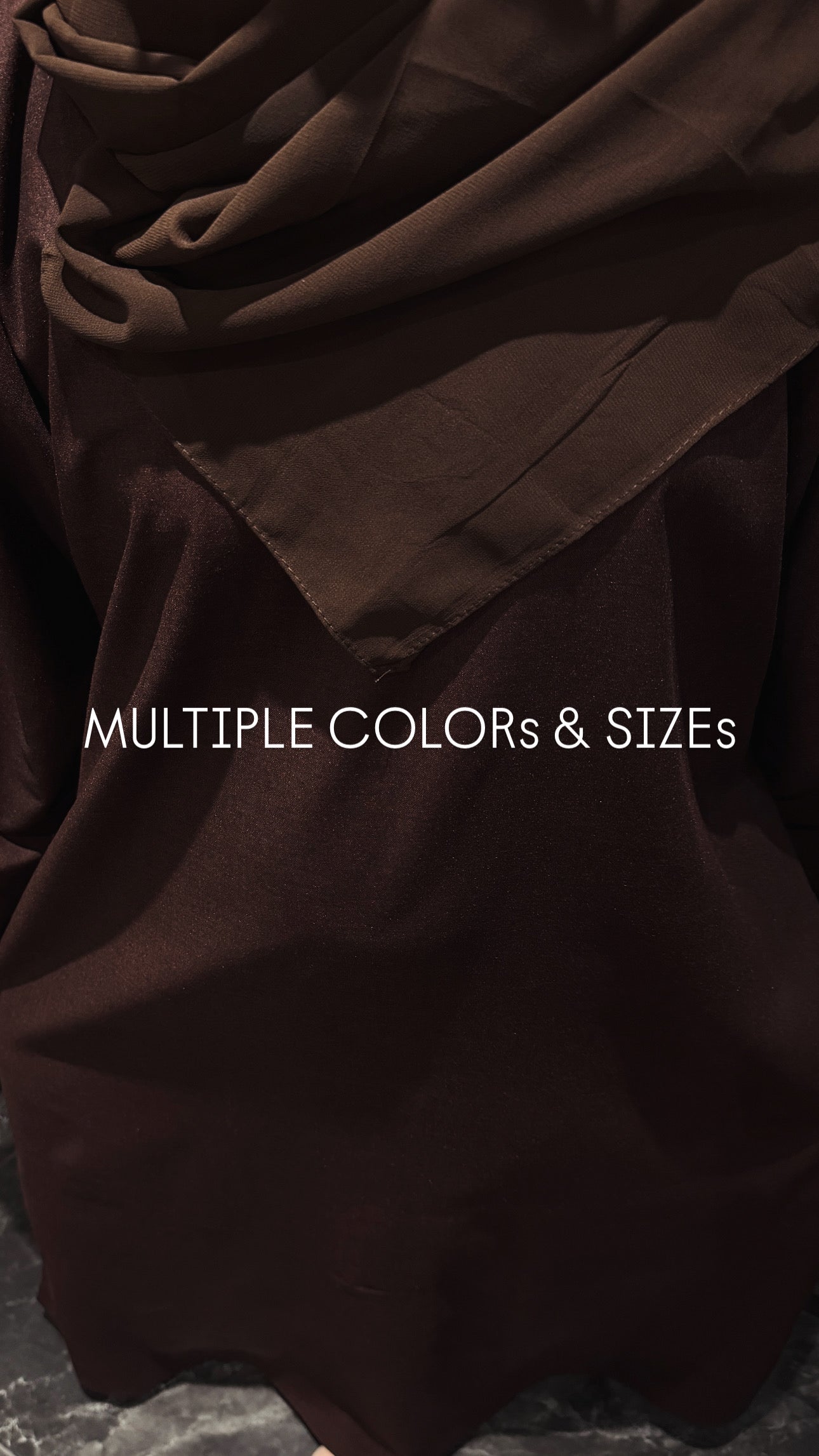 ABAYA (PASHMINA) - ROYAL BROWN