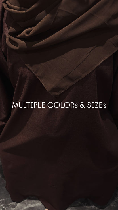 ABAYA (PASHMINA) - ROYAL BROWN