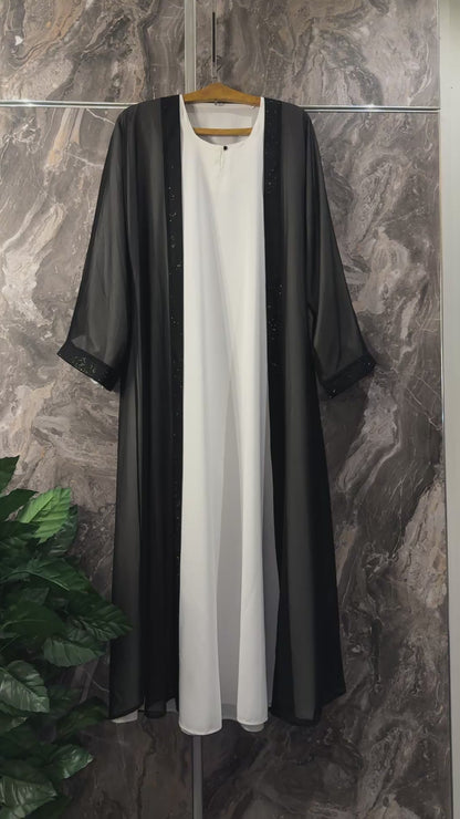 Double Abaya - White Inner
